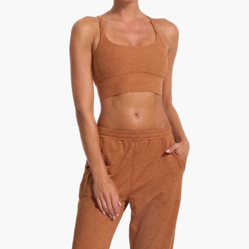 EUC Vuori long line elevation bra Palo Santo Heather size small.